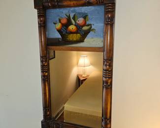 Vtg Fruit Painted Hallway Mirror!
