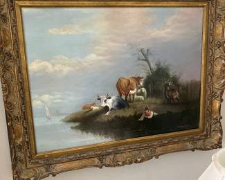ANIMALS AND WATER SCENE  
