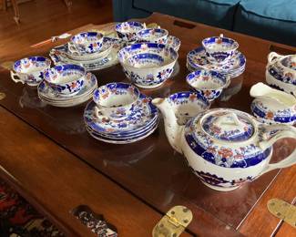 1800'S TEA SET, 35 PIECES  