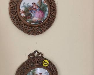 TWO FRAMED CAMEO'S 