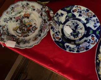 BEAUTIFUL 1800'S FLOW BLUE 