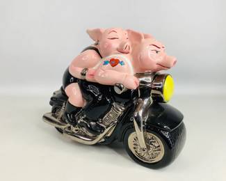 Biker Hogs 1999 Motorcycle Cookie Jar