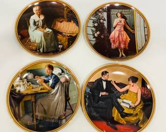 Norman Rockwell Rediscovered Women Collection Plates

