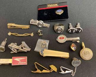 Vintage Ford Pins And Tie Clips