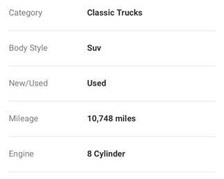 1990 FORD BRONCO XLT 
10,748 miles
See addition pics for more details 