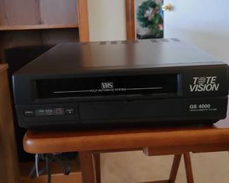 VHS Player And Desk Phone
