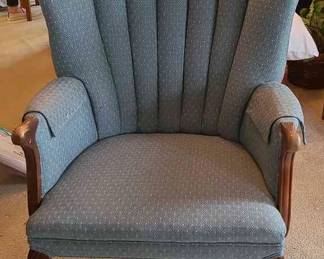 Channel Back Upholstered Chair 