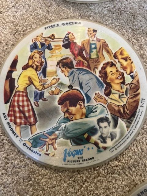 VOGUE the Picture Record by Art Mooney and the Orchestra  2 sided COLOR 78 Records only 8- Rare 