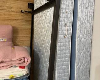 2   VERY CLEAN TWIN .....  Mattress.   Box Springs.  and  Frame. For Sa