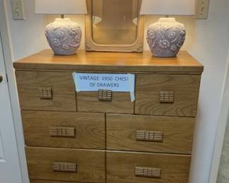 Mid Century Vanity with Dresser matches the Vanity Sey.... VERY Clean and New Looking