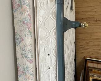 2   VERY CLEAN TWIN .....  Mattress.   Box Springs.  and  Frame. For Sale 