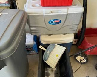 Coolers, Garbage Cans, Ladders etc.