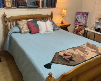 Matching Full/ Double Bed Set- Head and Foot Board with box springs and Mattress