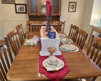 Kincaid Solid OAK 8 chair Dining Table