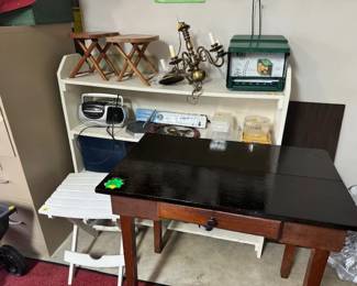 Handmade Tables small Stools Bird feeder , outside flip table