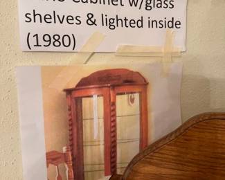 1980 Curio Cabinet