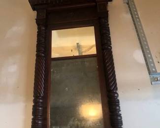 Antique wooden mirror from 1st quarter of 20th century