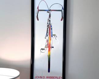 John D. Wibberley bicycle print 36" x 13"