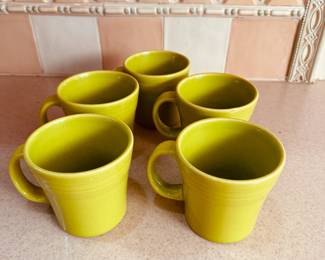Set of 5 Fiestaware mugs