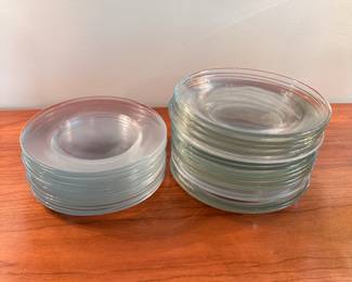 Grouping of dessert plates and dishes 6"W