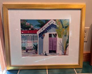 Shari Erickson 'Animal House' framed print 17" x 22"