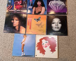 Group of albums in good used condition (may have some scratches) including Cindi Lauper