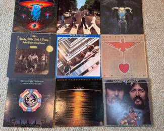 Group of albums in good used condition (may have some scratches) including Boston
