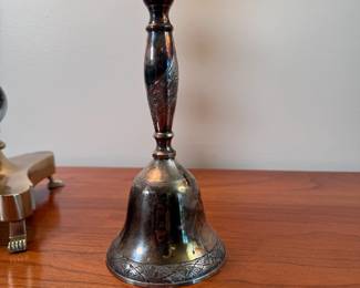 Silverplated bell 7.5"H