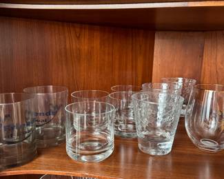 Group of highball drink glasses
