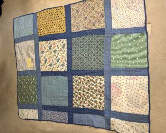 63X75 vintage square quilt