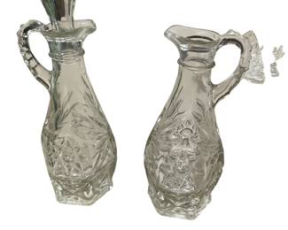Oil and salad dressing glass set