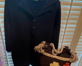 CHANEL Cashmere Dress + CHANEL Handbag