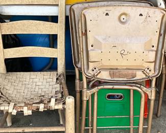 Garage - Vintage wooden chair