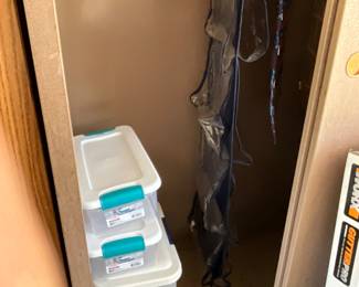 Garage - Inside of cabinet with sliding doors