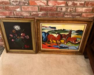 Living Room - framed paintings