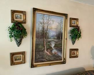 Decor on wall in living room