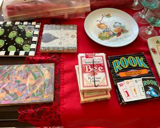 Items on dining room table 