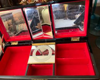 Living room - entertainment center / jewelry box - open