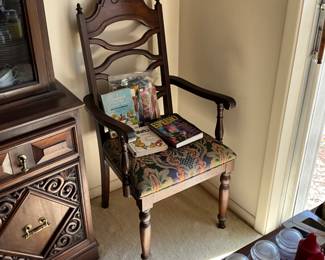Dining room - Chair & cookbooks