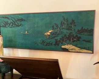 Living room - picture on wall above entertainment center 