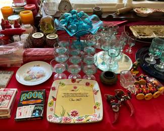 Items on dining room table 