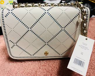 Tory Burch crosshatch purse.