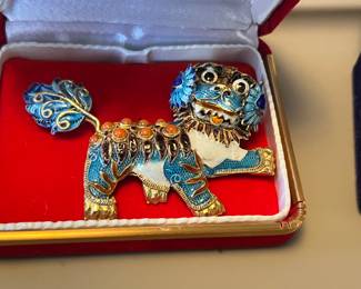 Silver enamel jewelry