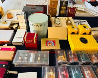 Tons of sealed fragrances, including Chanel, Christian Dior, Christian Lacoix, Gautier A treasure trove a fragrances that have not been open.