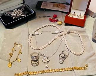 Much in the way of fine estate jewelry including higher karat gold 22/24k platinum and gold. 