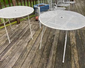 Emu perforated white metal coffee tables Italy ๐ฎ๐น
