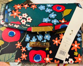 New Tory Burch Juliette floral bag. New with tags retails $578. 