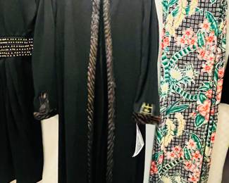 Cashmere and fur coat.