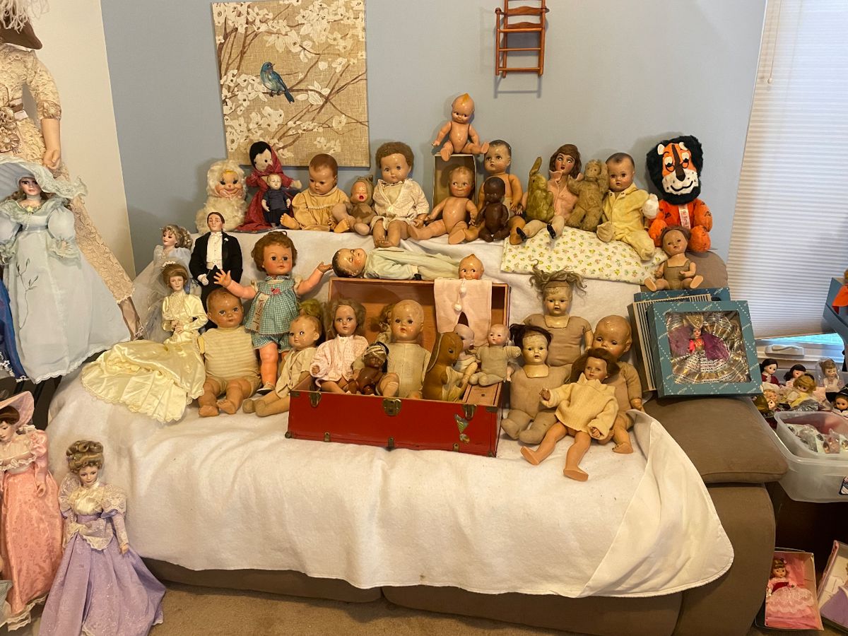 Vintage and antique dolls composition dolls, kewpie, rubberface and more