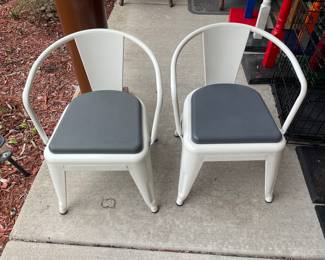 Children’s metal chairs